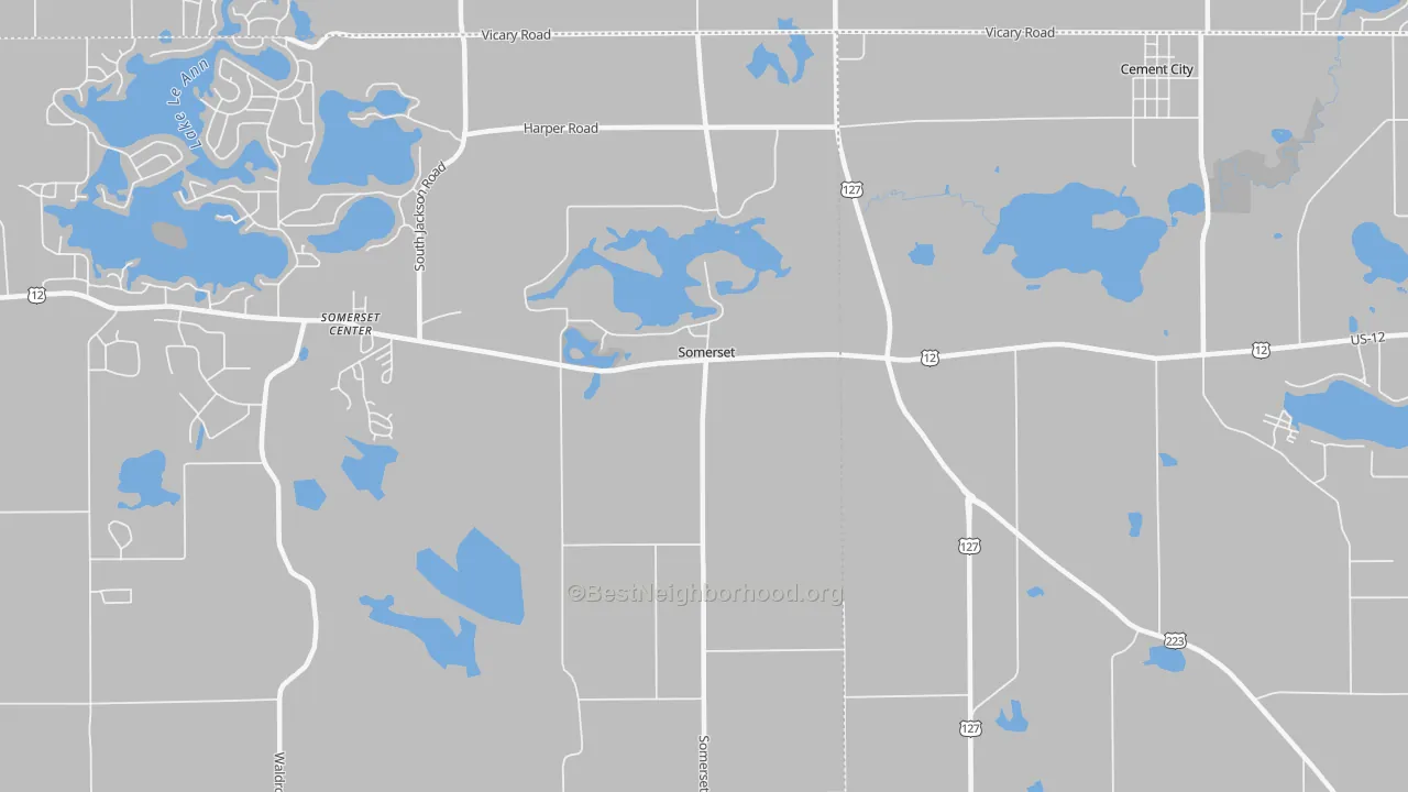 Transit Grade map of Somerset, MI