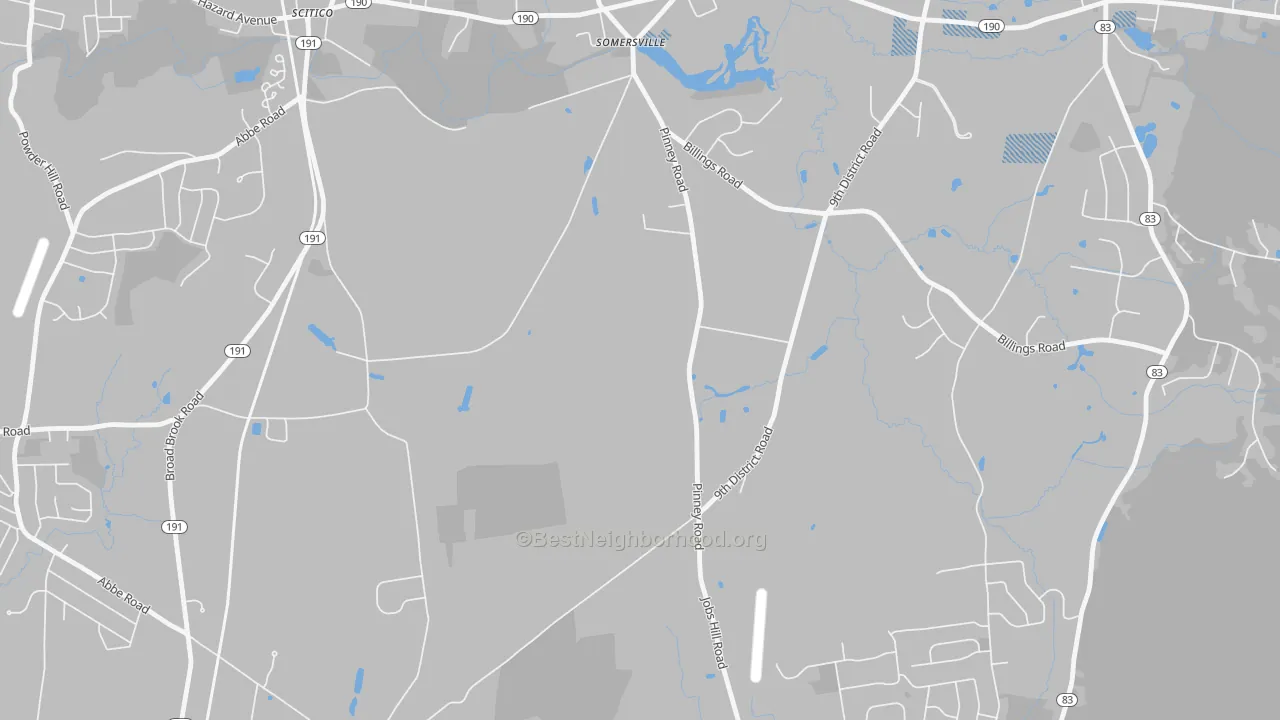 Transit Grade map of Somersville, CT