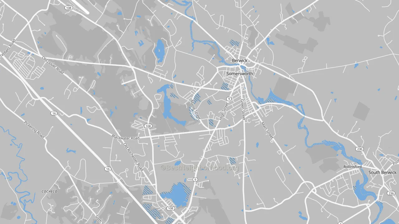 Transit Grade map of Somersworth, NH