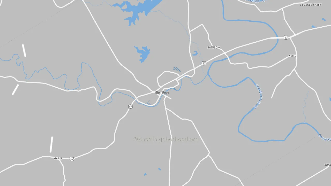 Transit Grade map of Somervell County, TX