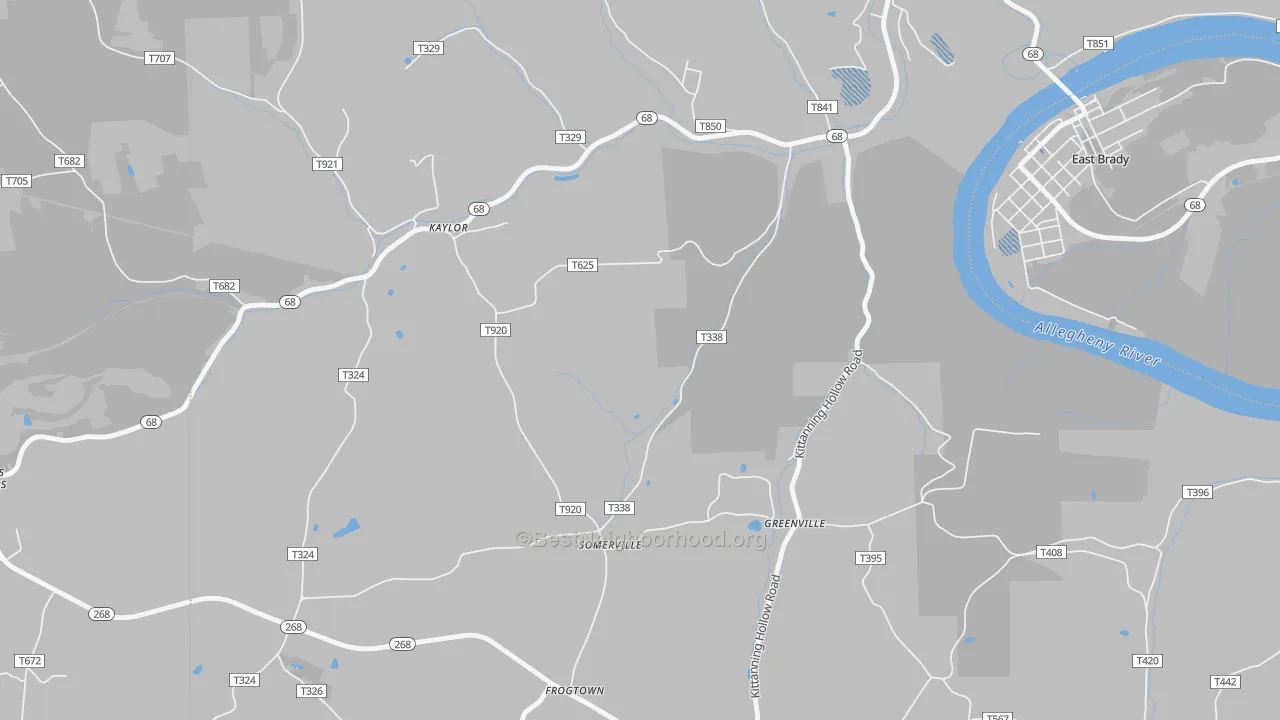 Transit Grade map of Somerville, PA