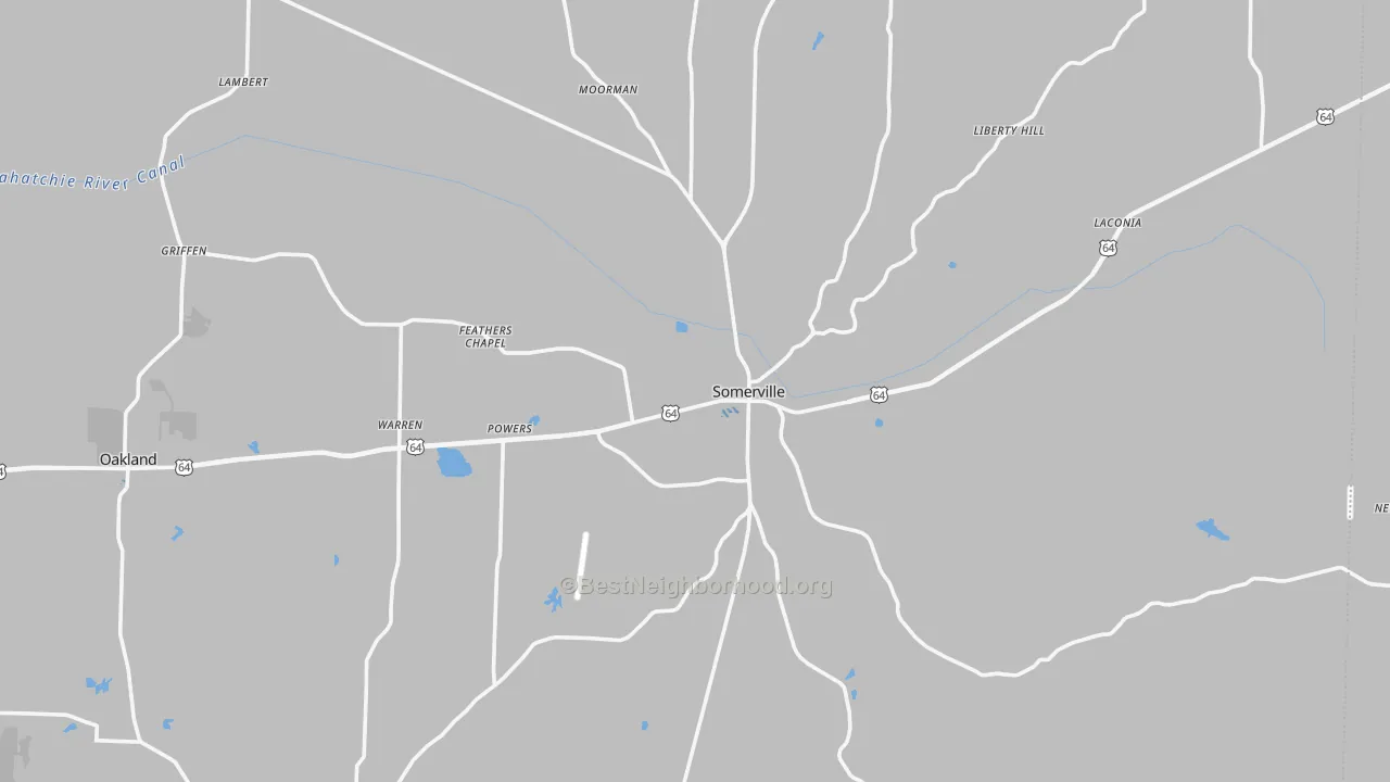 Transit Grade map of Somerville, TN