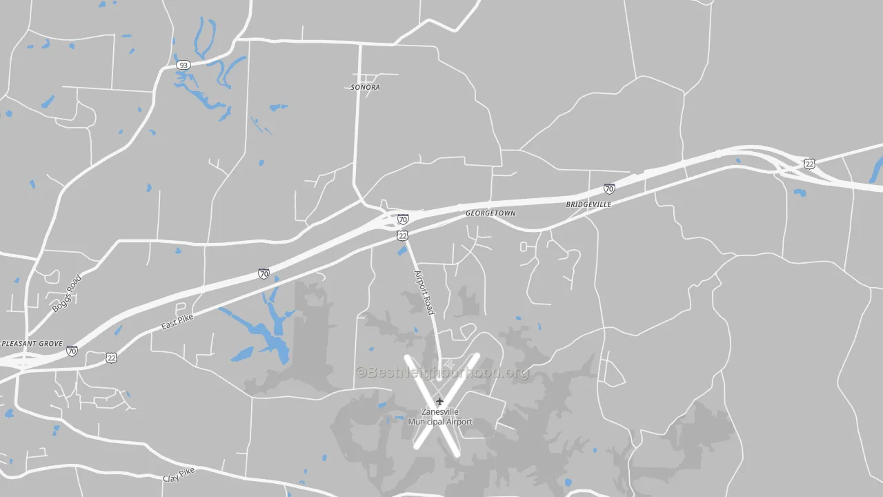 Transit Grade map of Sonora, OH