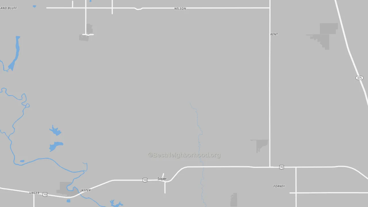 Transit Grade map of Soper, OK