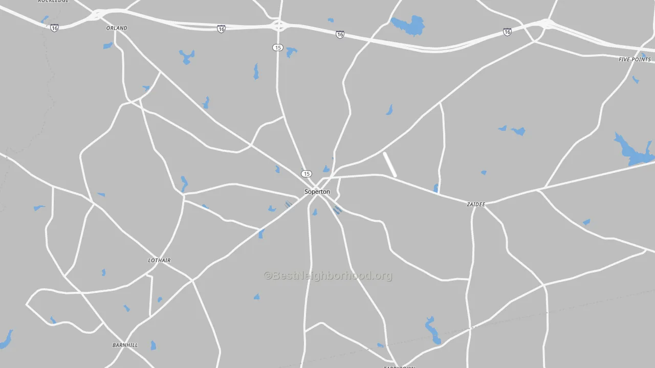 Transit Grade map of Soperton, GA