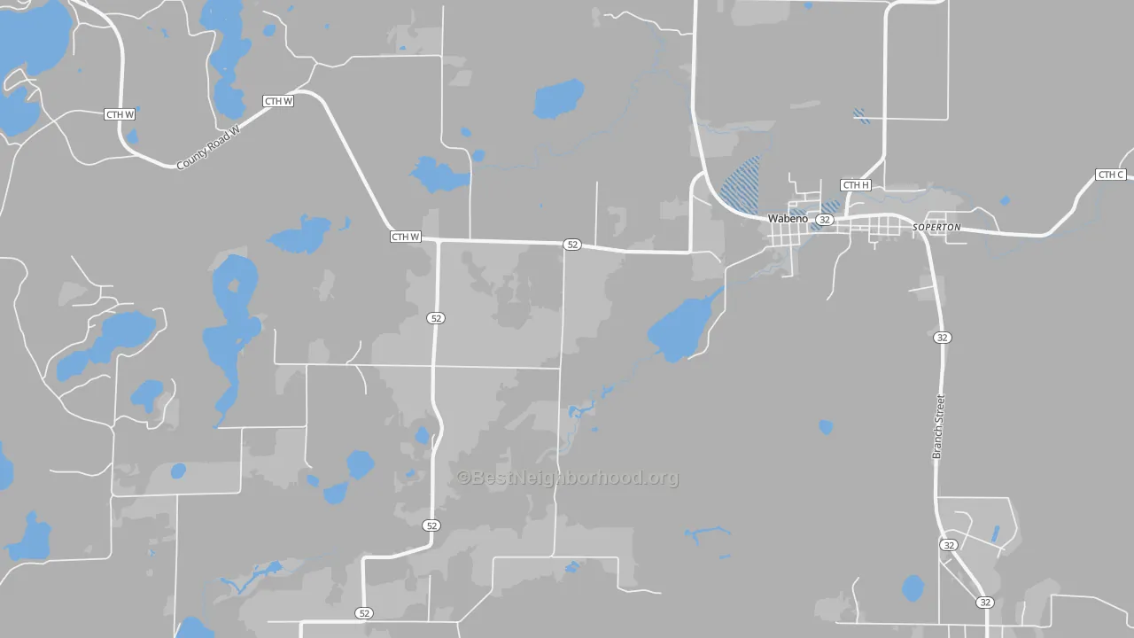 Transit Grade map of Soperton, WI