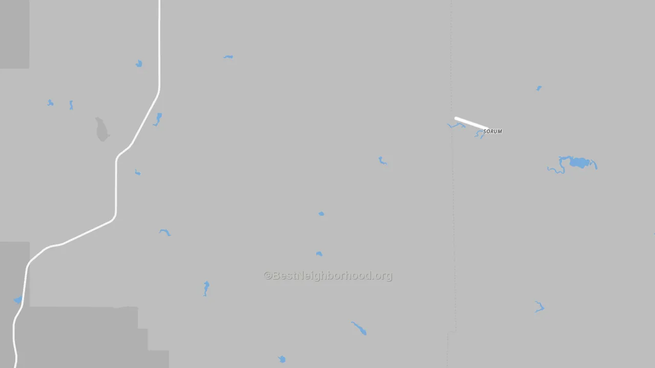 Transit Grade map of Sorum, SD