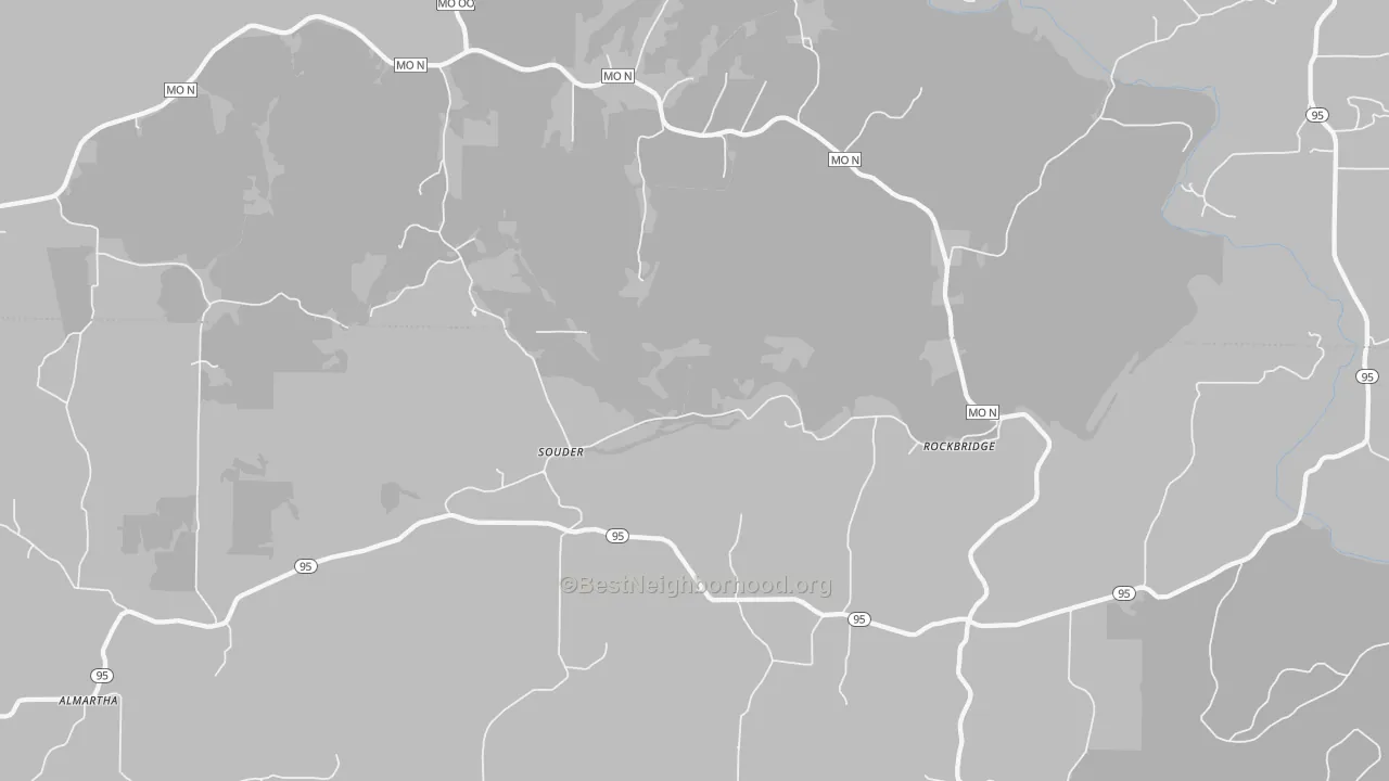 Transit Grade map of Souder, MO