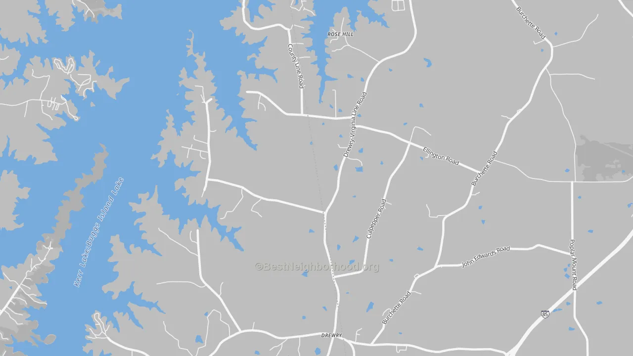 Transit Grade map of Soul City, NC