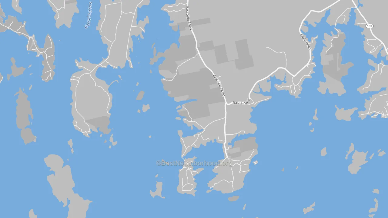 Transit Grade map of South Addison, ME
