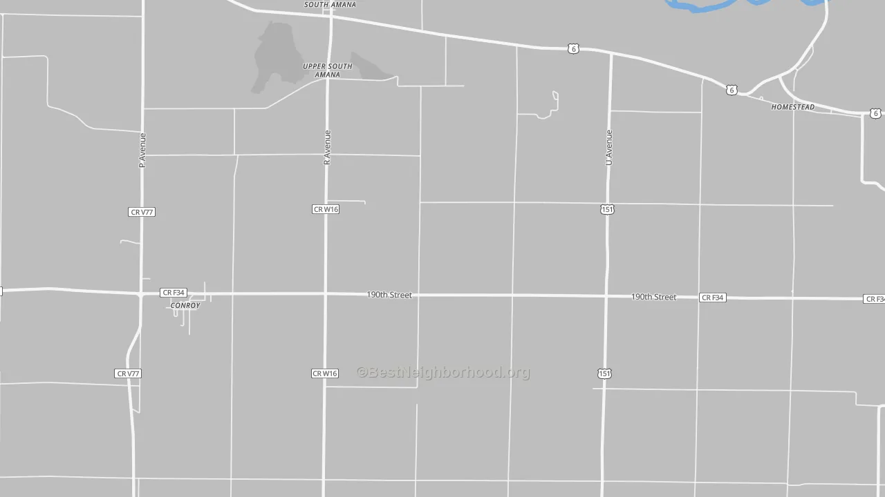 Transit Grade map of South Amana, IA