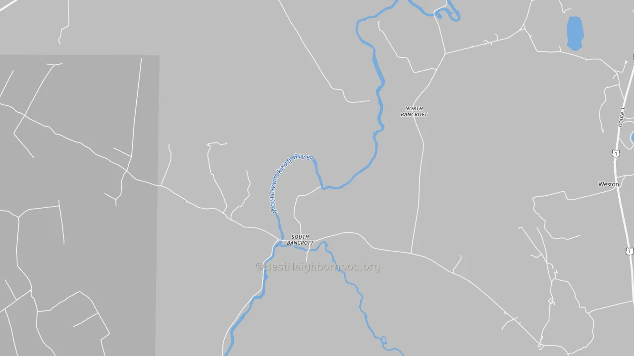 Transit Grade map of South Bancroft, ME