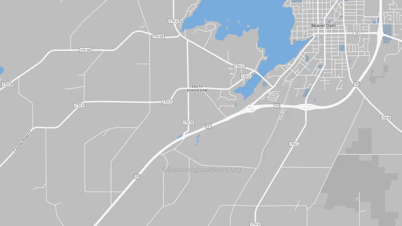 Transit Grade map of South Beaver Dam, WI