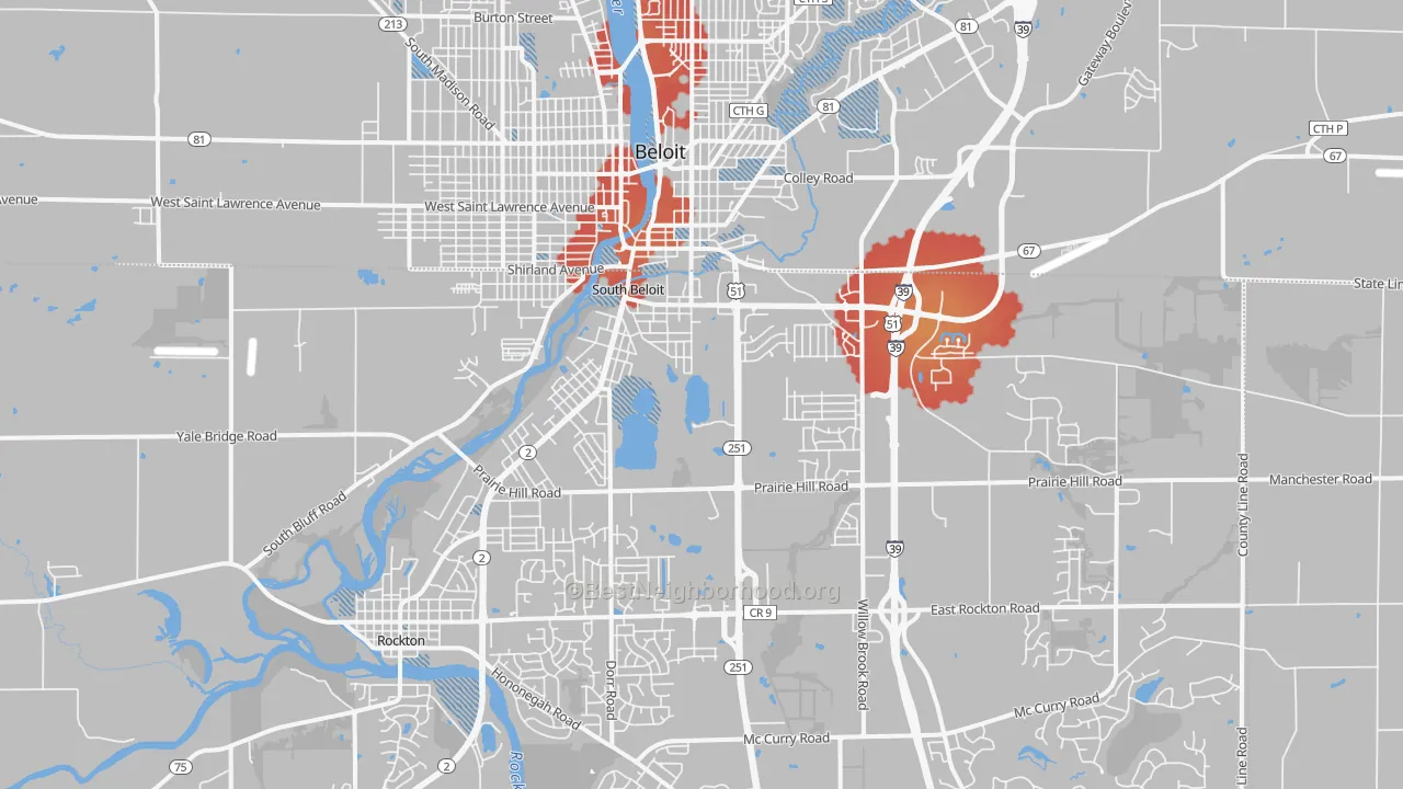 Transit Grade map of South Beloit, IL