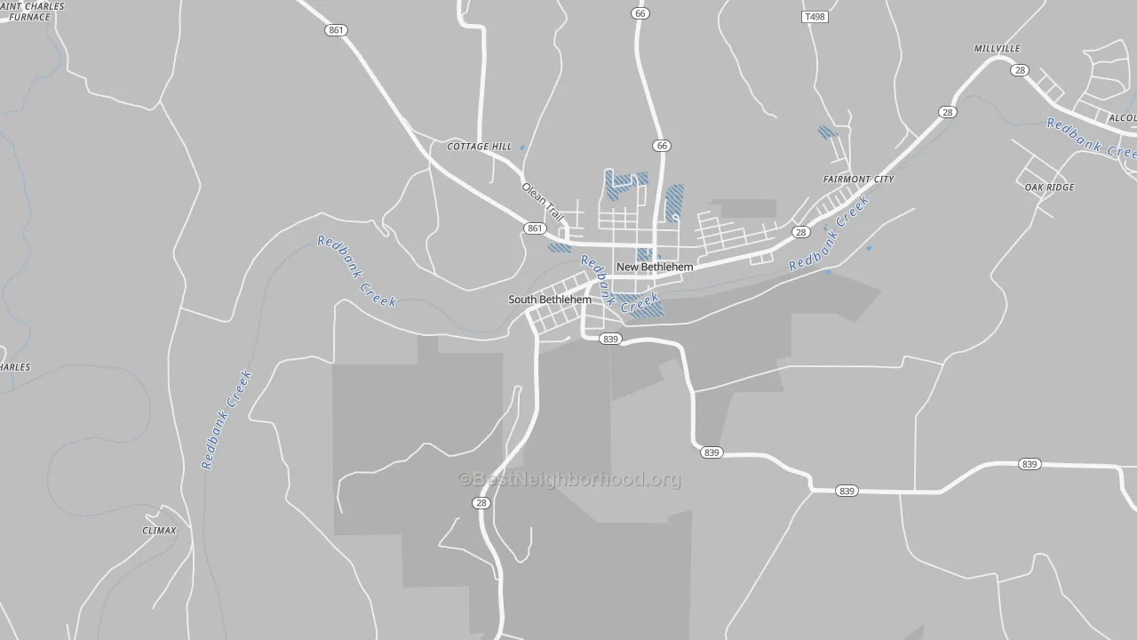 Transit Grade map of South Bethlehem, PA