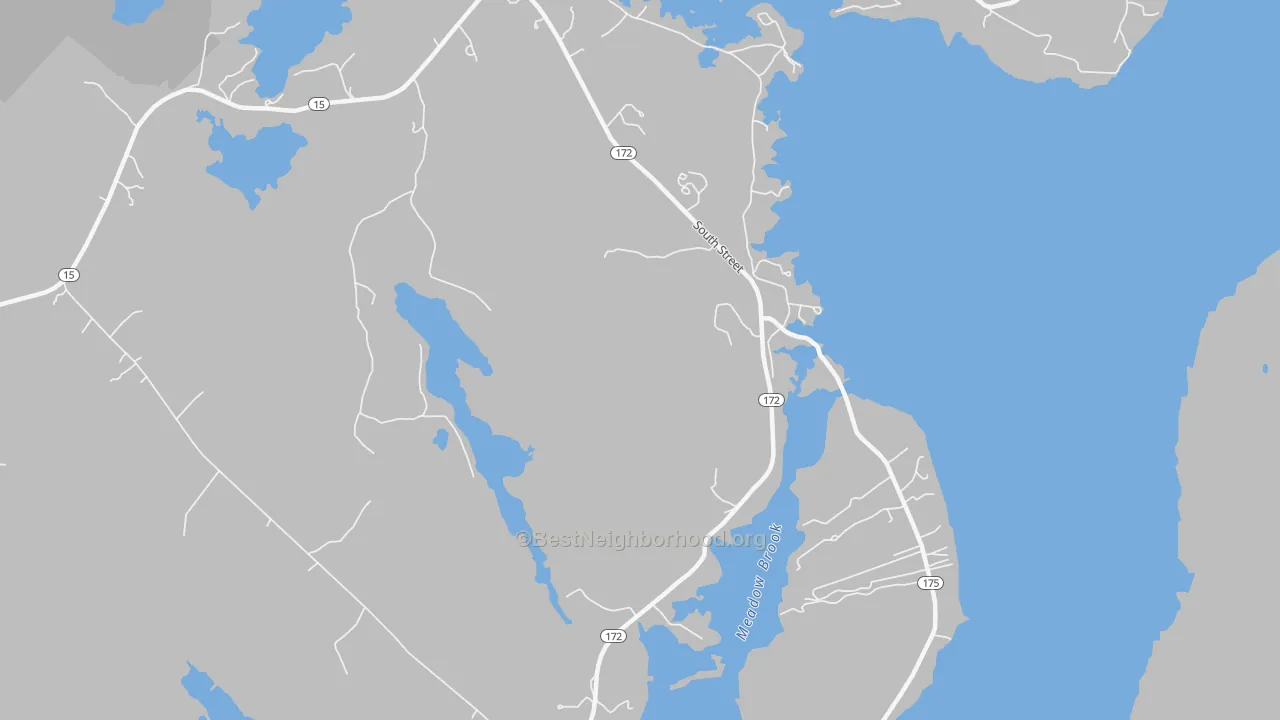Transit Grade map of South Blue Hill, ME