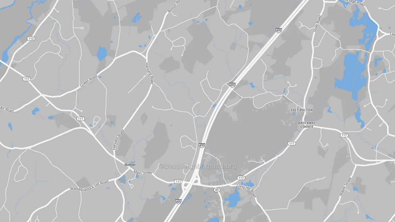 Transit Grade map of South Bolton, MA