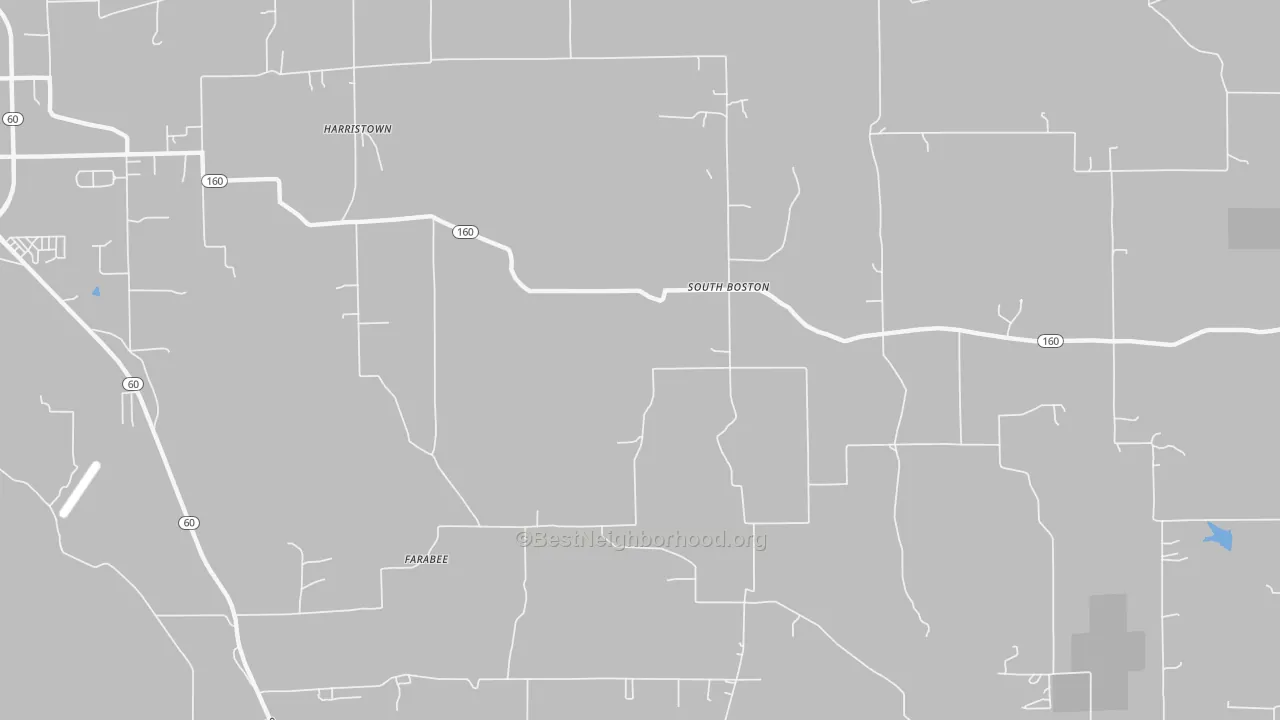 Transit Grade map of South Boston, IN