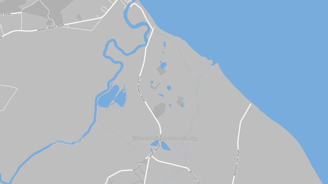 Transit Grade map of South Bowers, DE