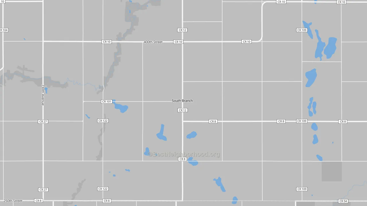 Transit Grade map of South Branch, MN