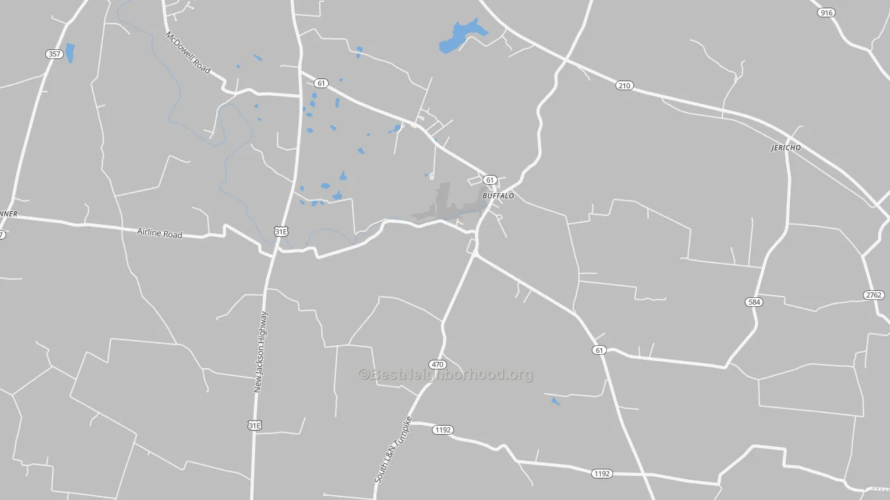 Transit Grade map of South Buffalo, KY