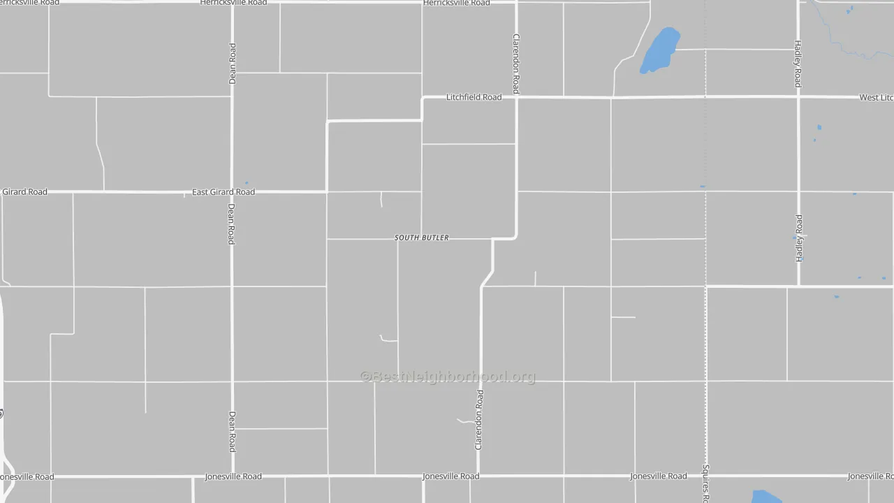 Transit Grade map of South Butler, MI