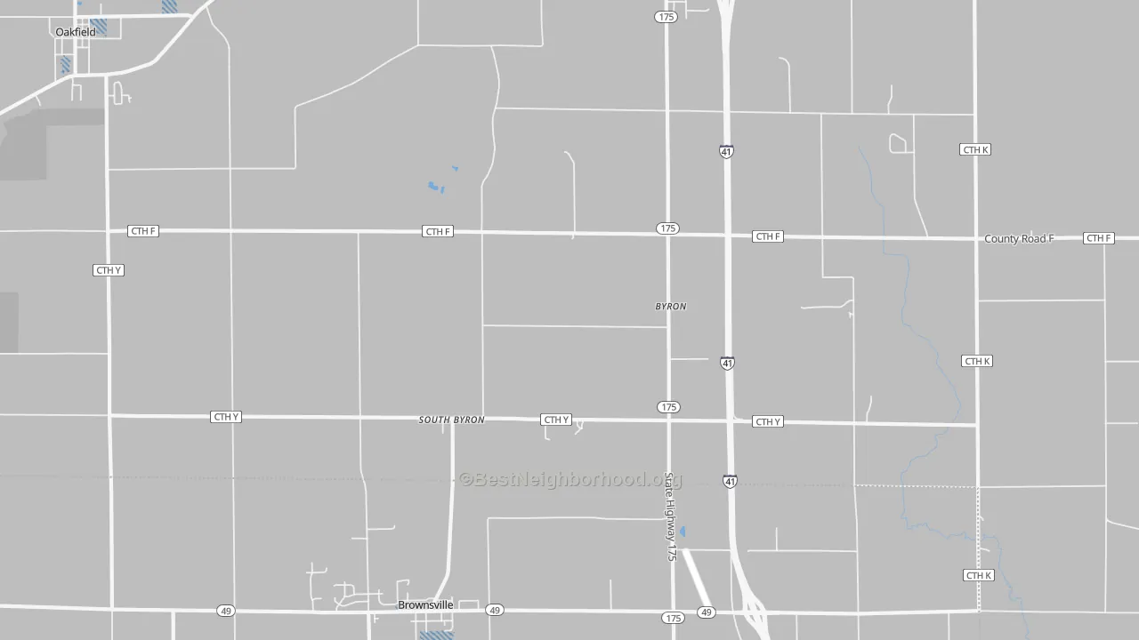 Transit Grade map of South Byron, WI