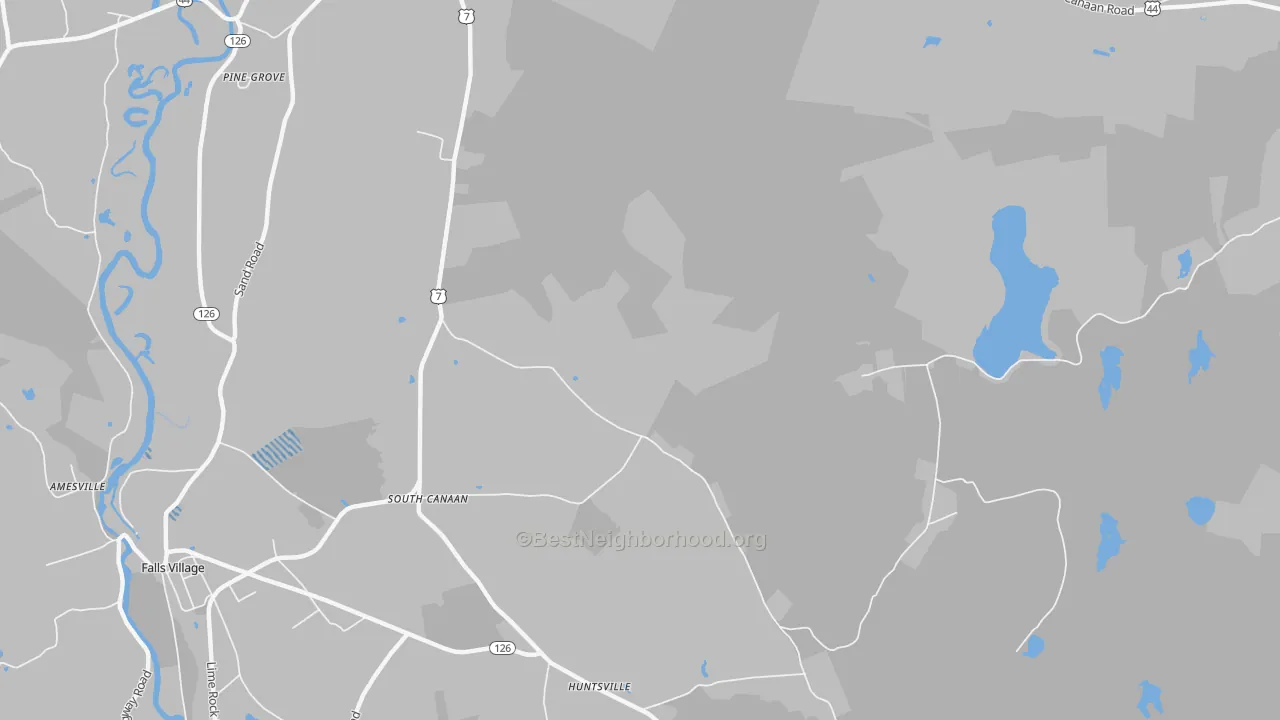 Transit Grade map of South Canaan, CT