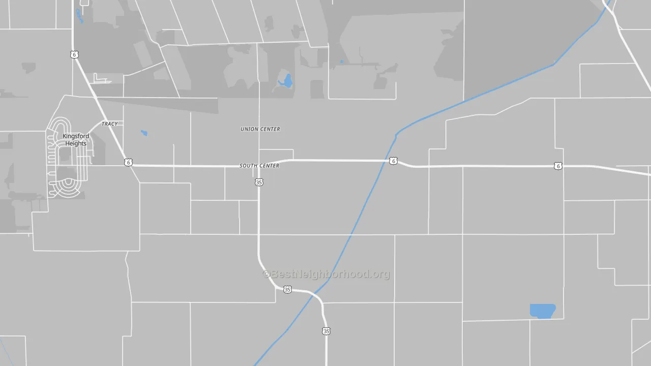 Transit Grade map of South Center, IN