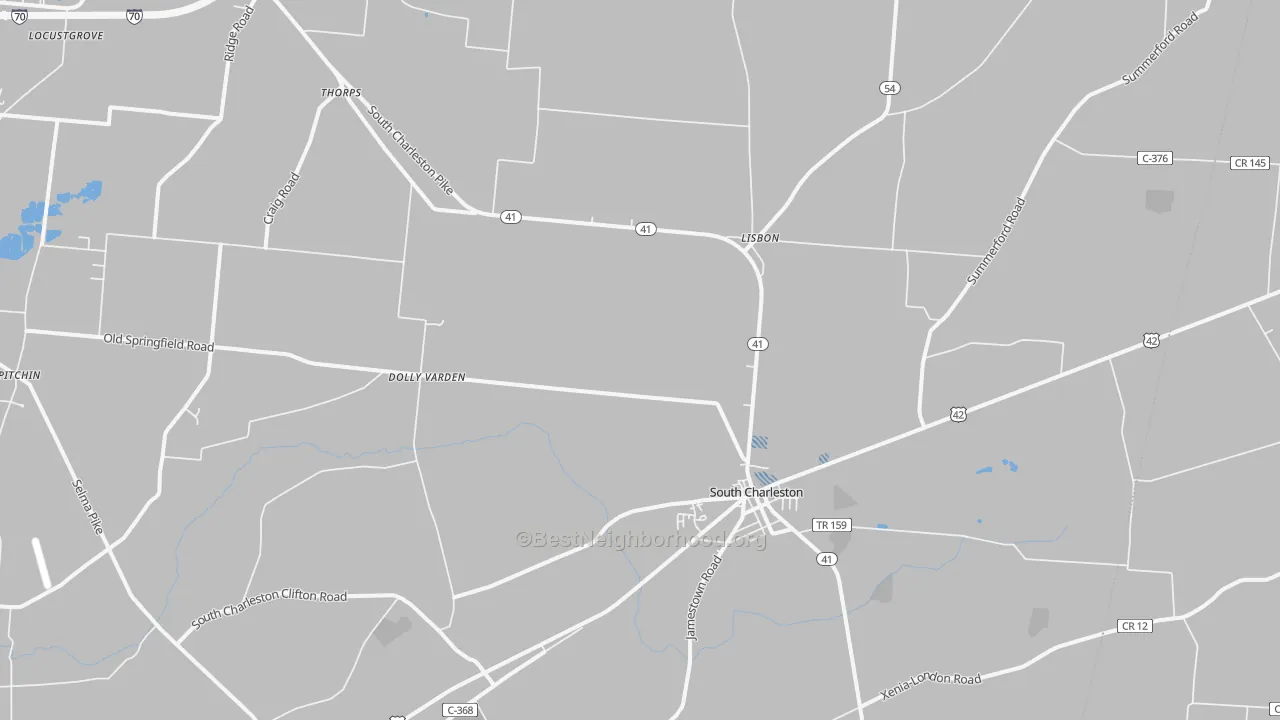 Transit Grade map of South Charleston, OH