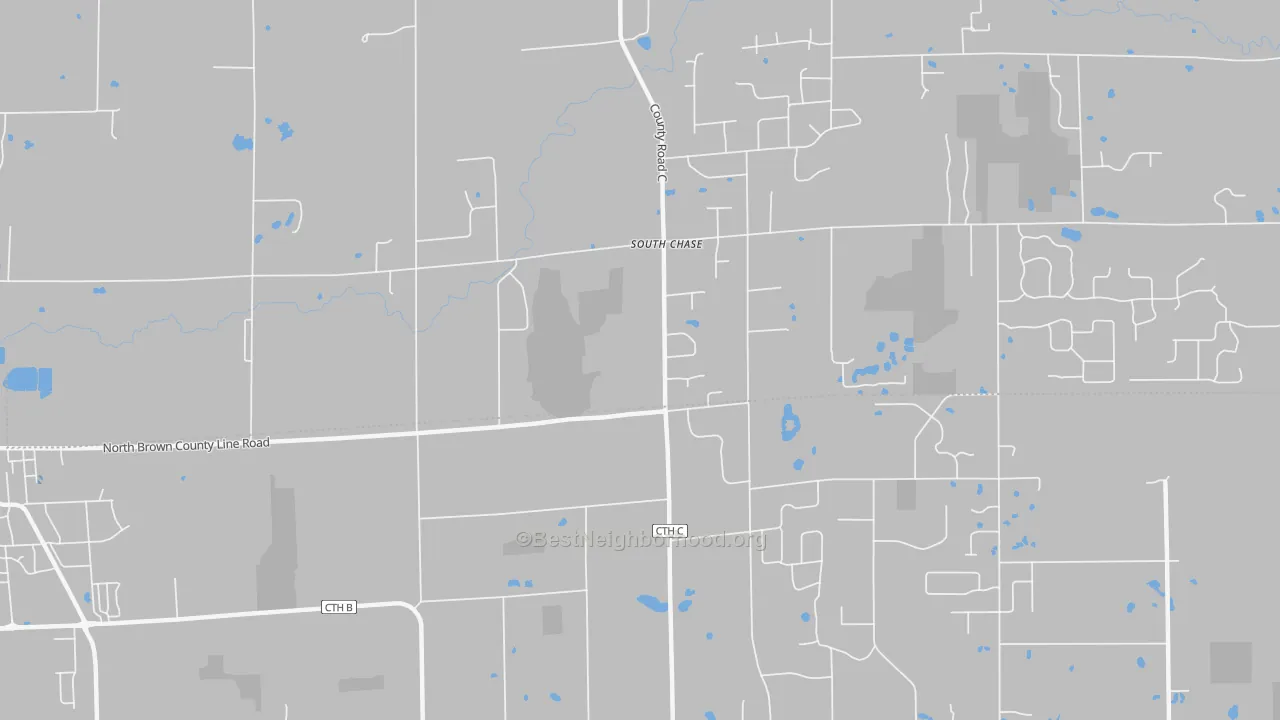 Transit Grade map of South Chase, WI