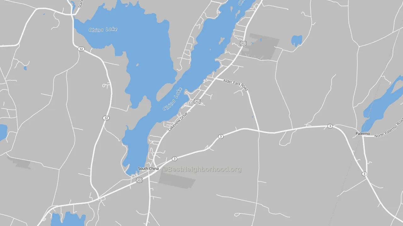 Transit Grade map of South China, ME