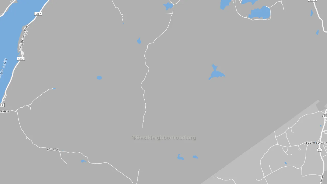 Transit Grade map of South Corinth, NY