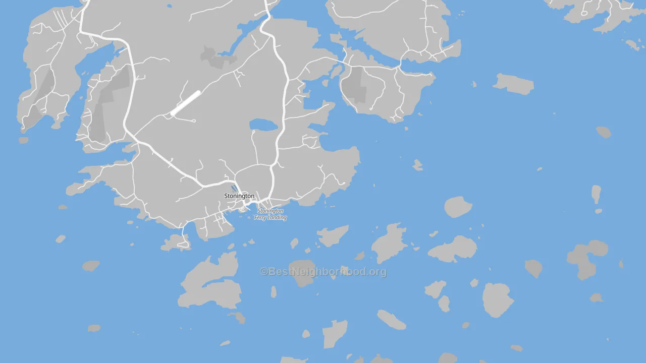 Transit Grade map of South Deer Isle, ME