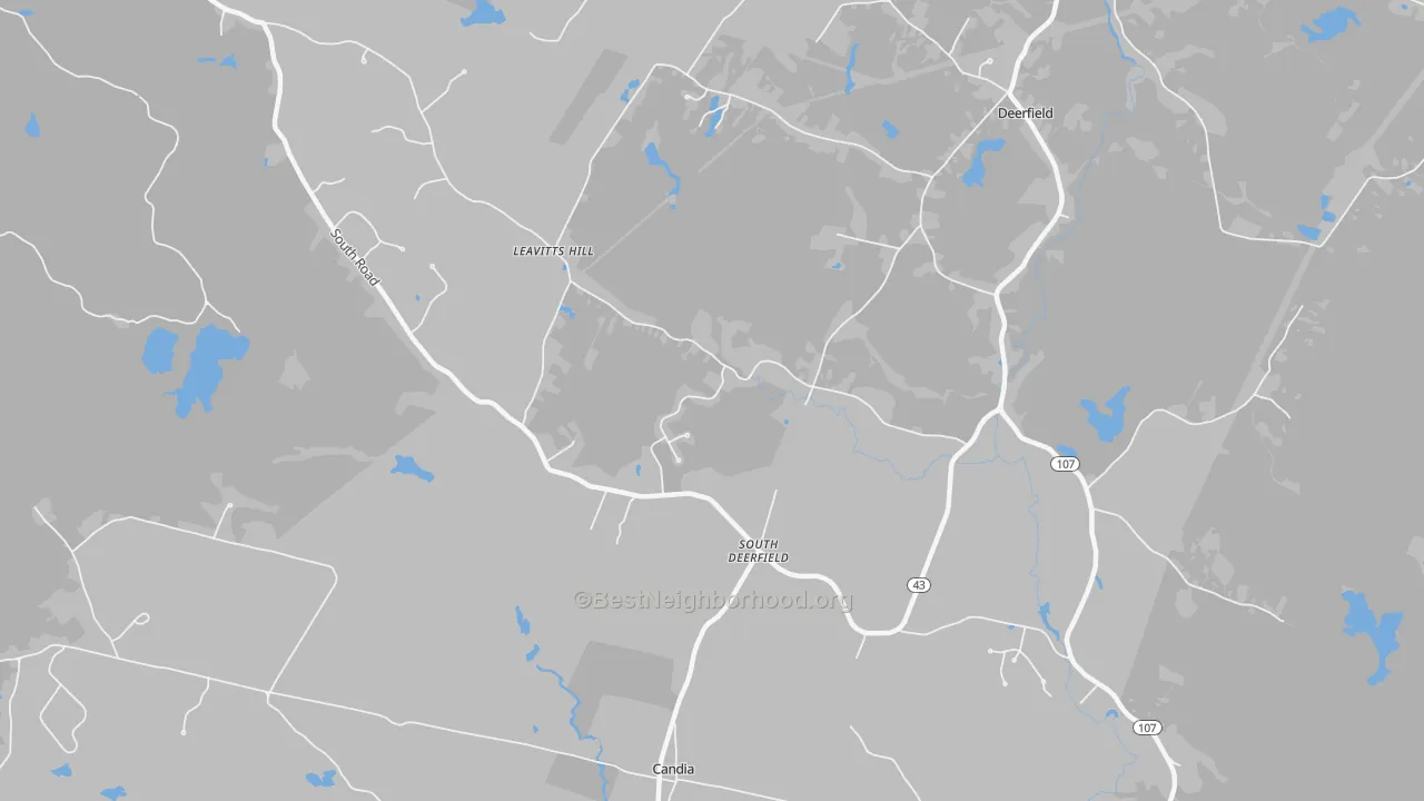 Transit Grade map of South Deerfield, NH