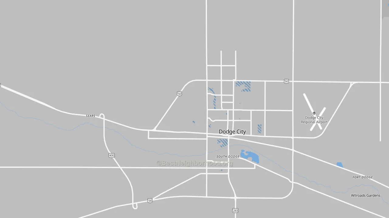 Transit Grade map of South Dodge, KS