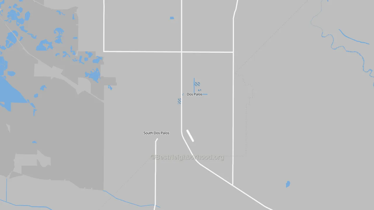 Transit Grade map of South Dos Palos, CA