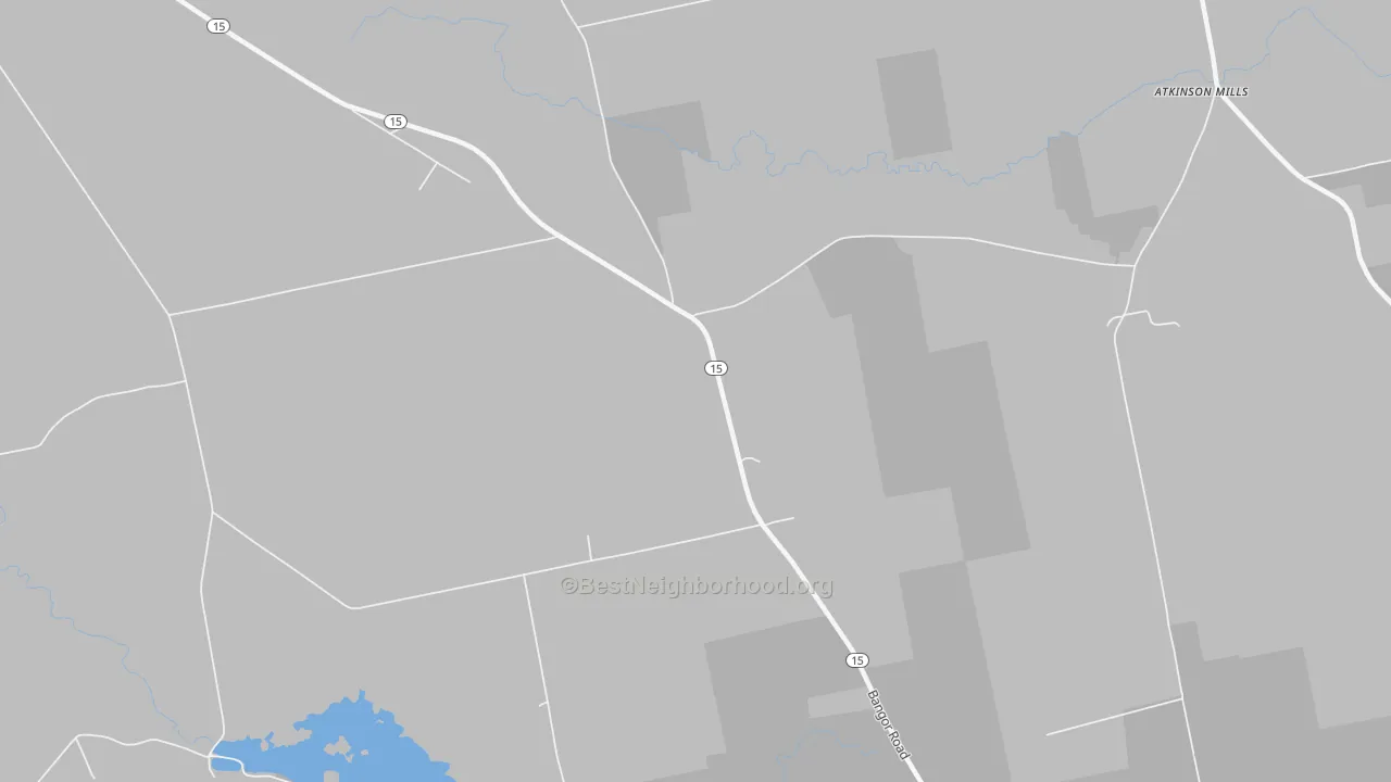 Transit Grade map of South Dover, ME