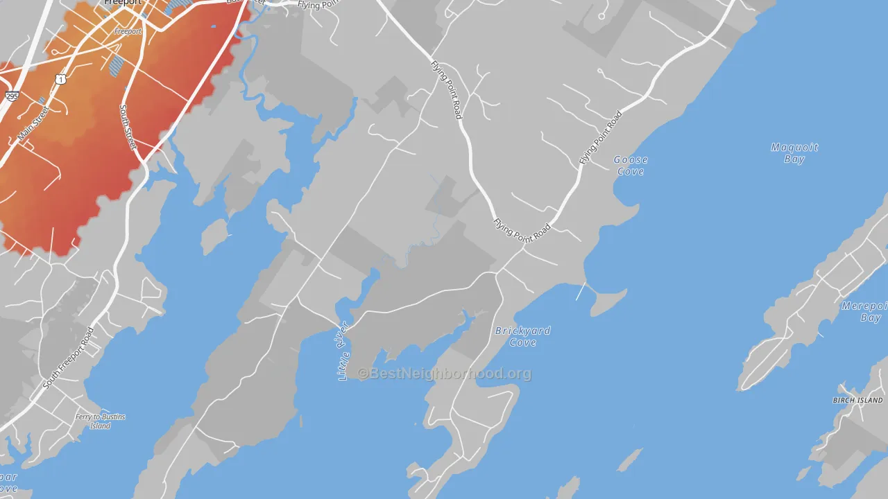Transit Grade map of South Durham, ME