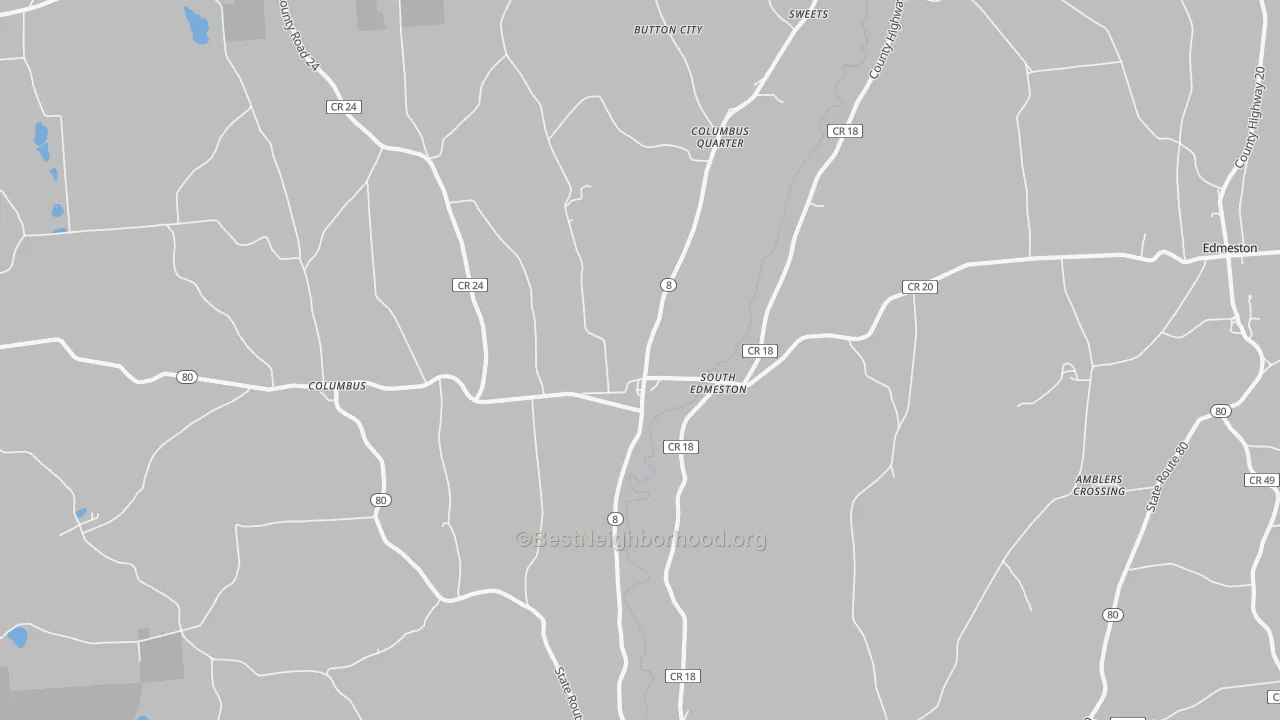 Transit Grade map of South Edmeston, NY