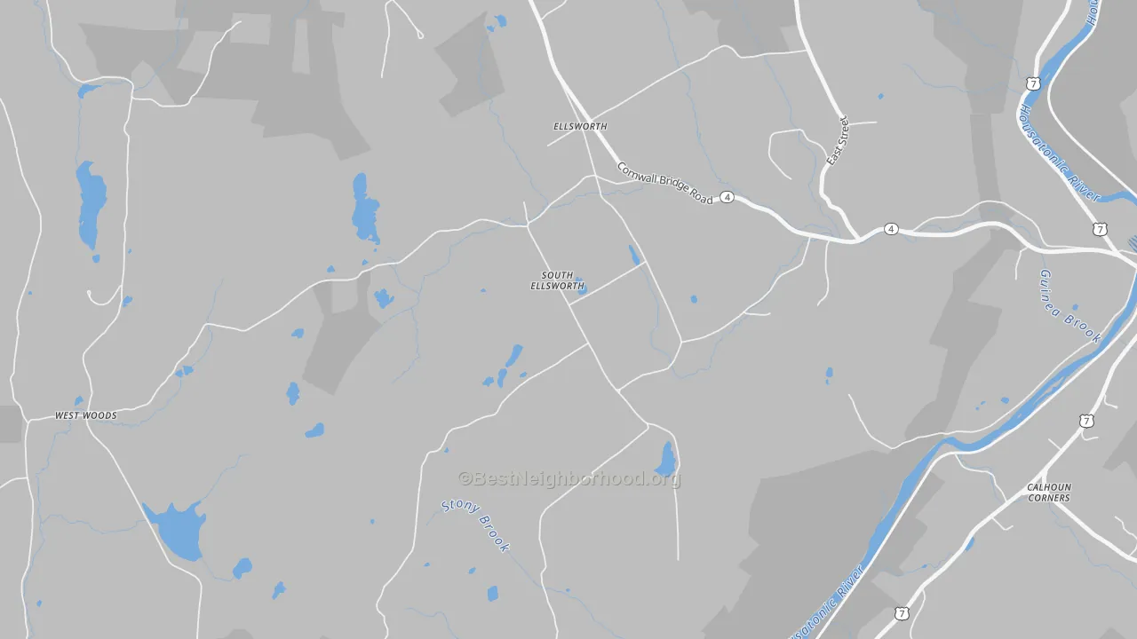 Transit Grade map of South Ellsworth, CT