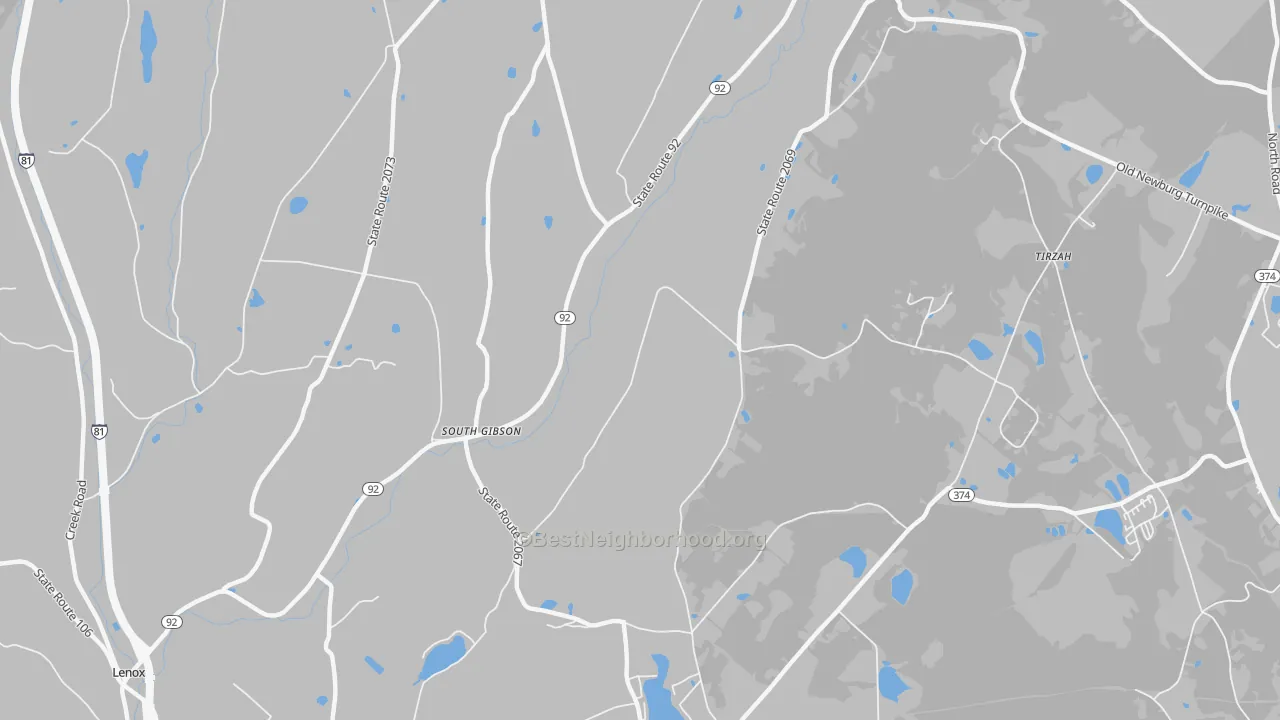 Transit Grade map of South Gibson, PA