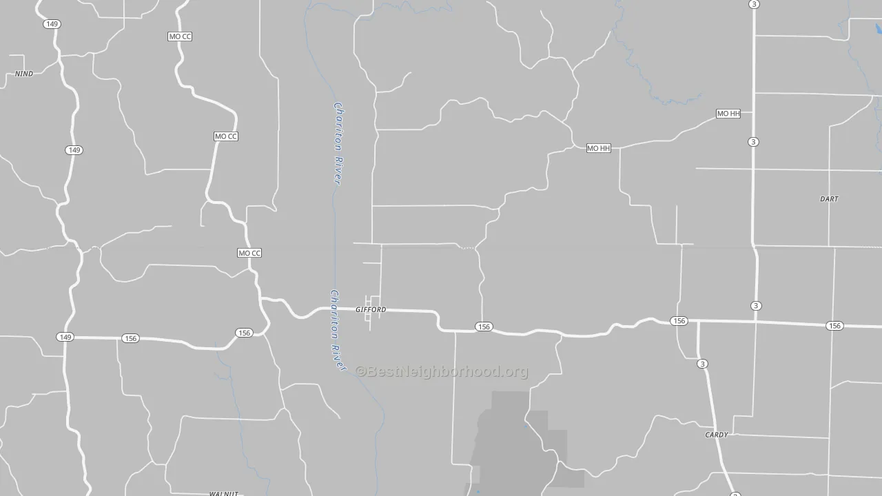 Transit Grade map of South Gifford, MO