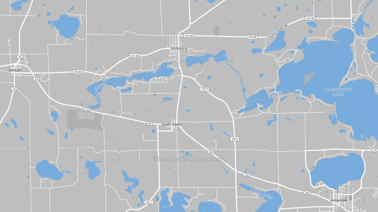 Transit Grade map of South Haven, MN