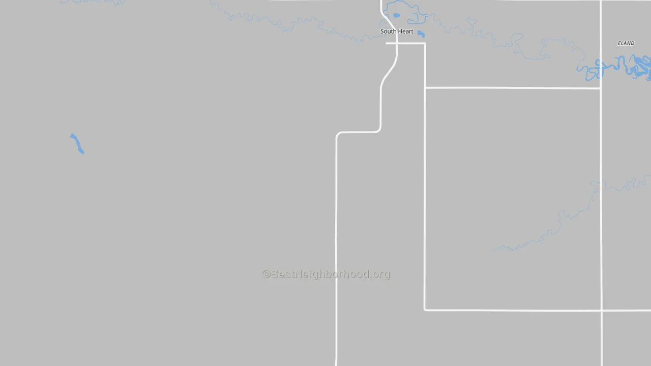 Transit Grade map of South Heart, ND