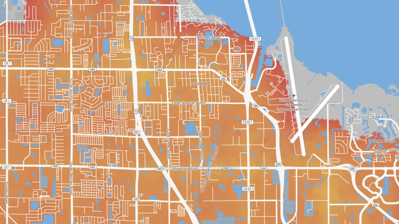 Transit Grade map of South Highpoint, FL
