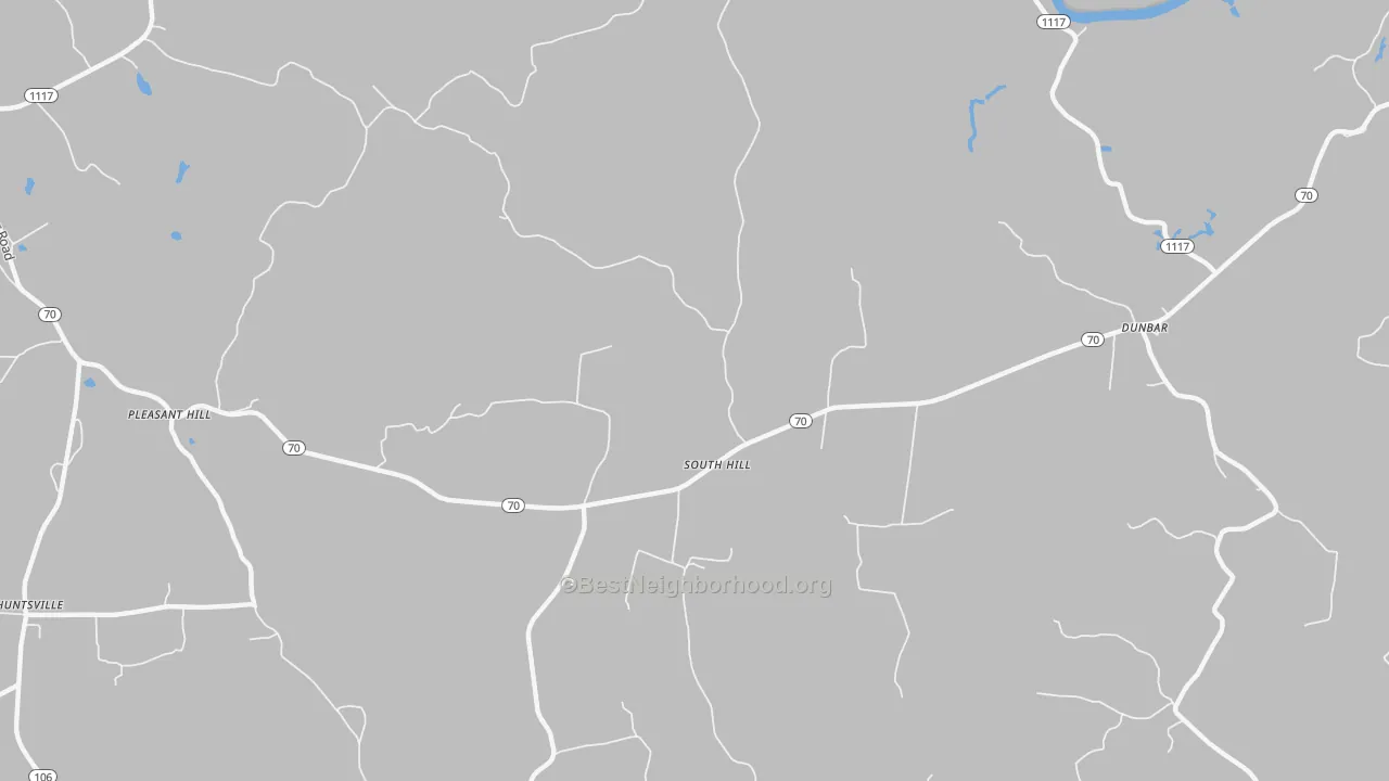 Transit Grade map of South Hill, KY