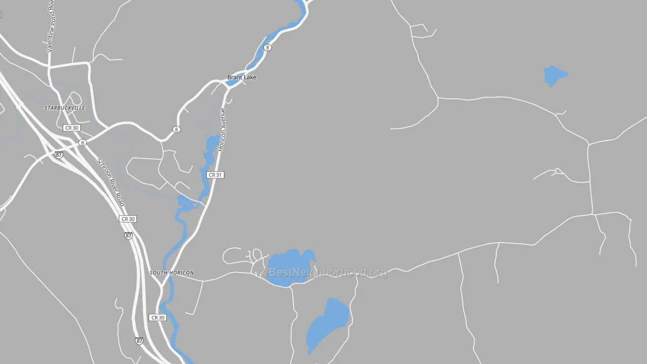 Transit Grade map of South Horicon, NY