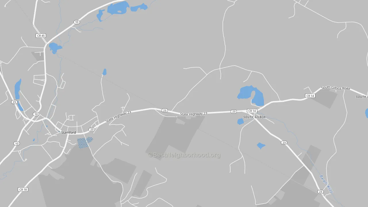 Transit Grade map of South Jefferson, NY