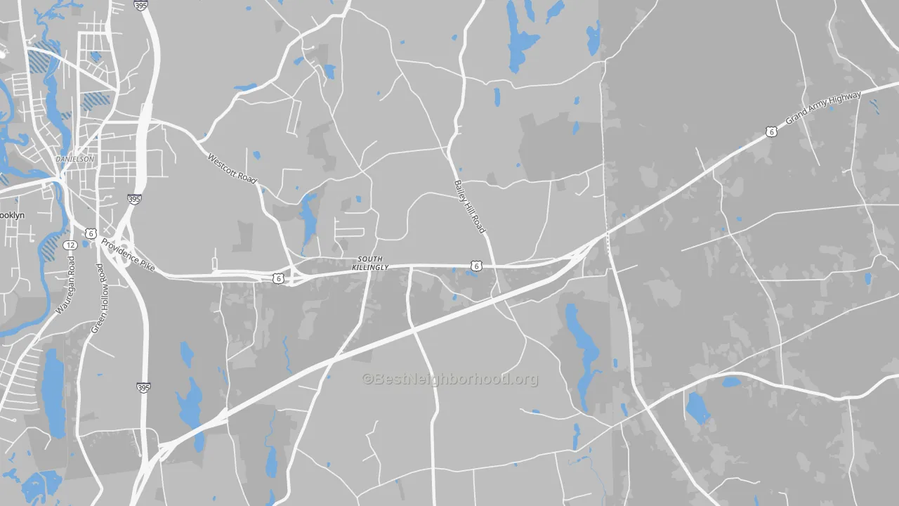 Transit Grade map of South Killingly, CT